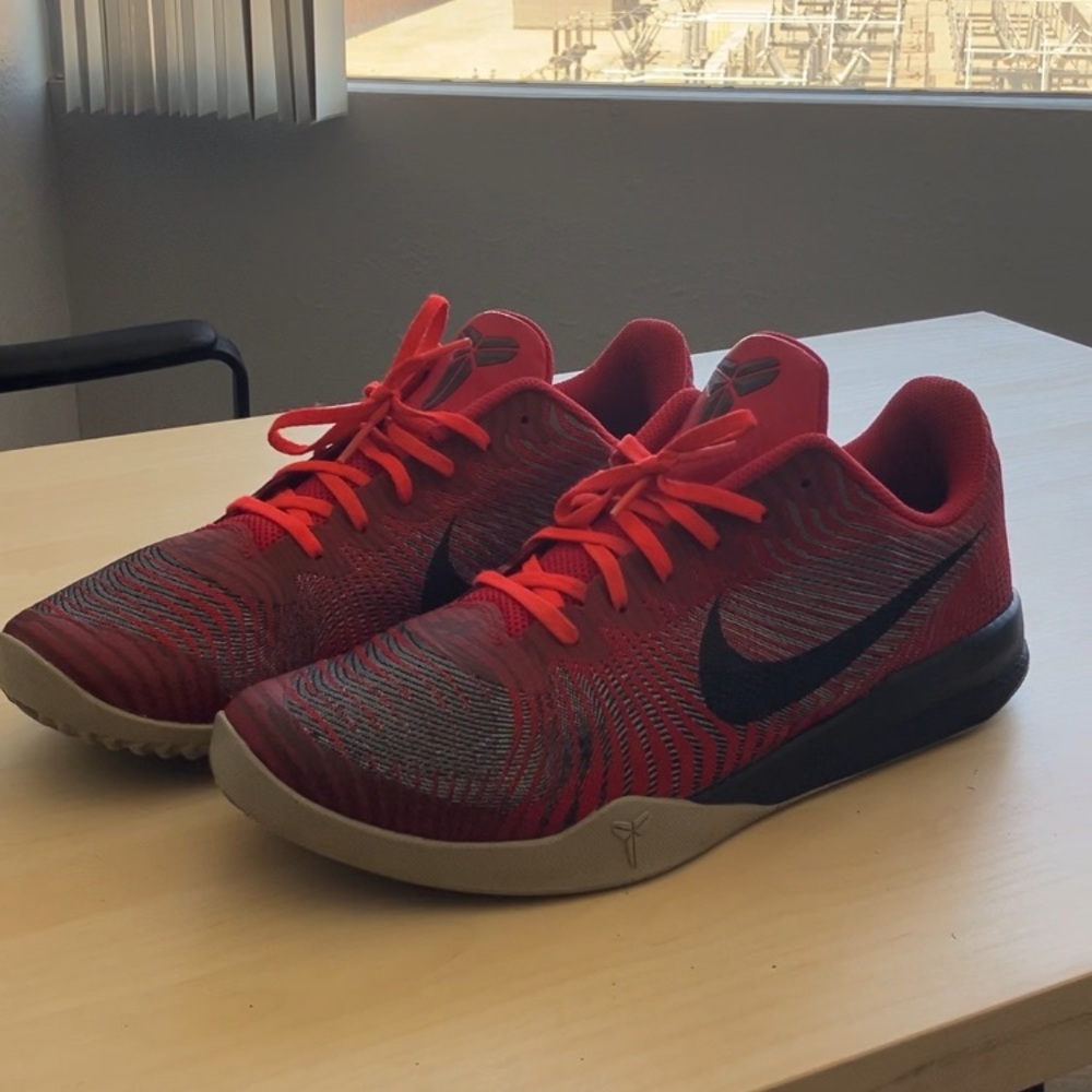 Nike Red and Black Athletic Shoes